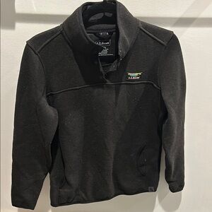 L.L. Bean Black Jacket Structured Tailored Look